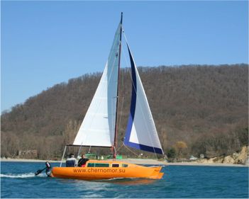 Threefold 6 Plywood trimaran boat plans