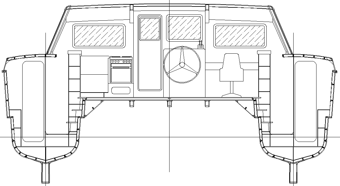 43ft Cat accommodation