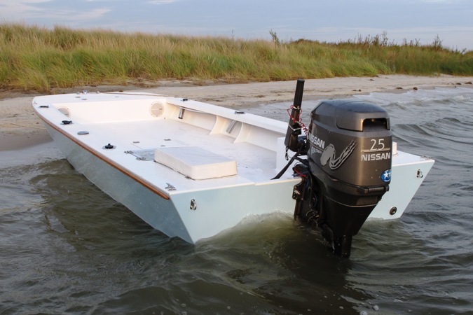 Inlet Runner 16 plywood garvey fishing boat