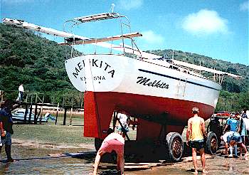 Hout Bay 33 radius chine steel boat plans for amateur boatbuilders
