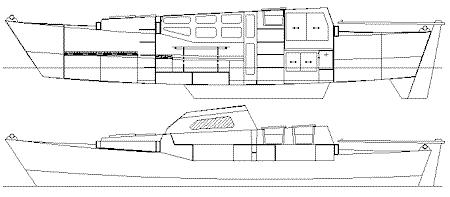 Backpack 38 longitudinal sections