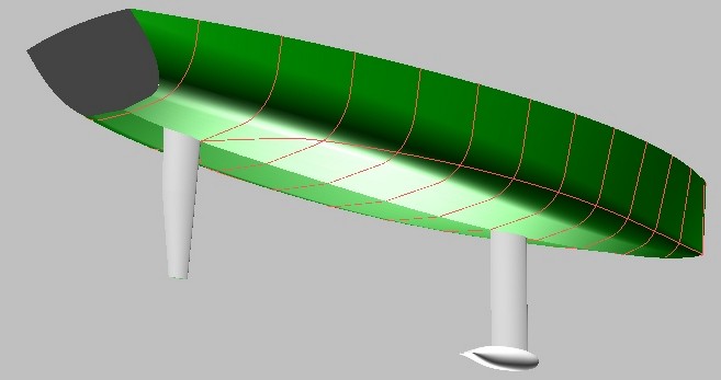 Didi 29 Retro radius chine plywood boat plans