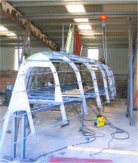 Dix 38 radius chine steel boat plans for amateur boatbuilders