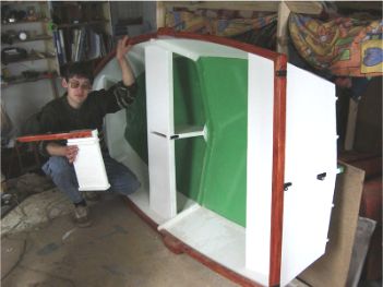 Dixi Dinghy stitch & glue plywood boat plans for amateur boatbuilders