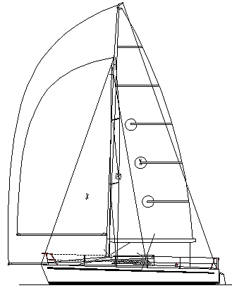 Mount Gay 30 radius chine plywood racer