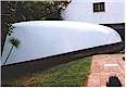 Hull epoxied  and ready for turning, Didi 38 radius chine plywood boat for amateur boatbuilders