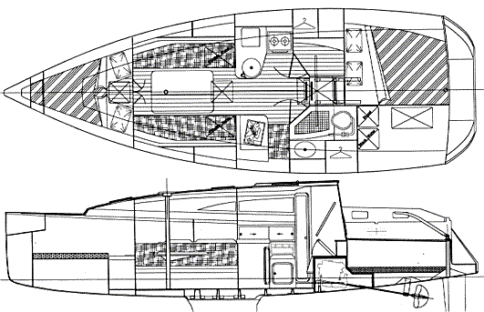 Windy 900 cruiser racer boat plans
